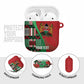 Custom Kenya Cricket AirPods Case Come On Simbas Kente Pattern