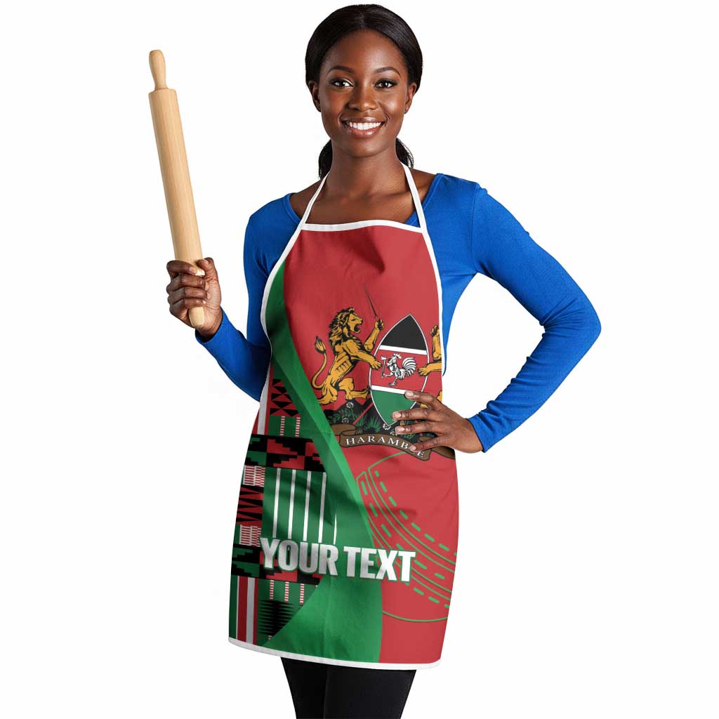 Custom Kenya Cricket Apron Come On Simbas Kente Pattern