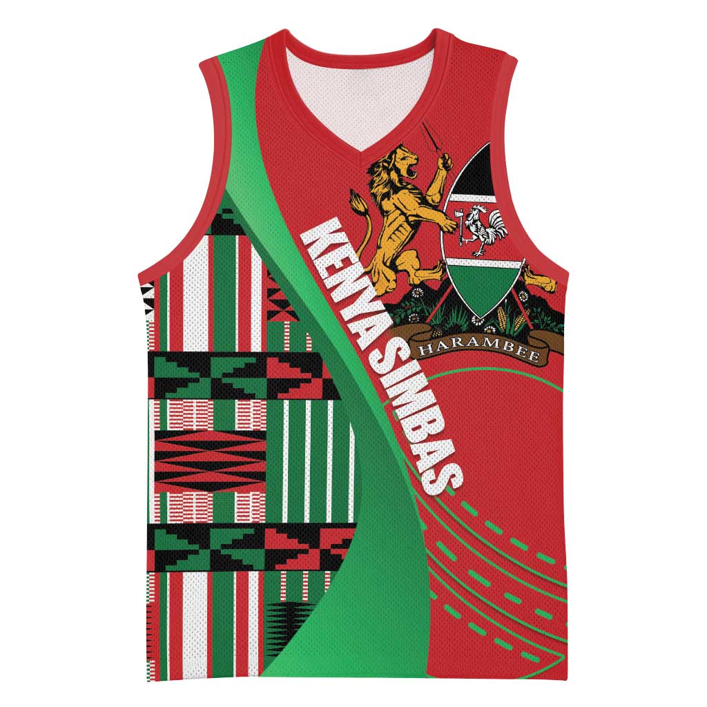 Custom Kenya Cricket Basketball Jersey Simbas African Kente LT14