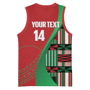 Custom Kenya Cricket Basketball Jersey Simbas African Kente LT14