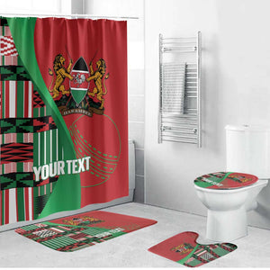 Custom Kenya Cricket Bathroom Set Come On Simbas Kente Pattern