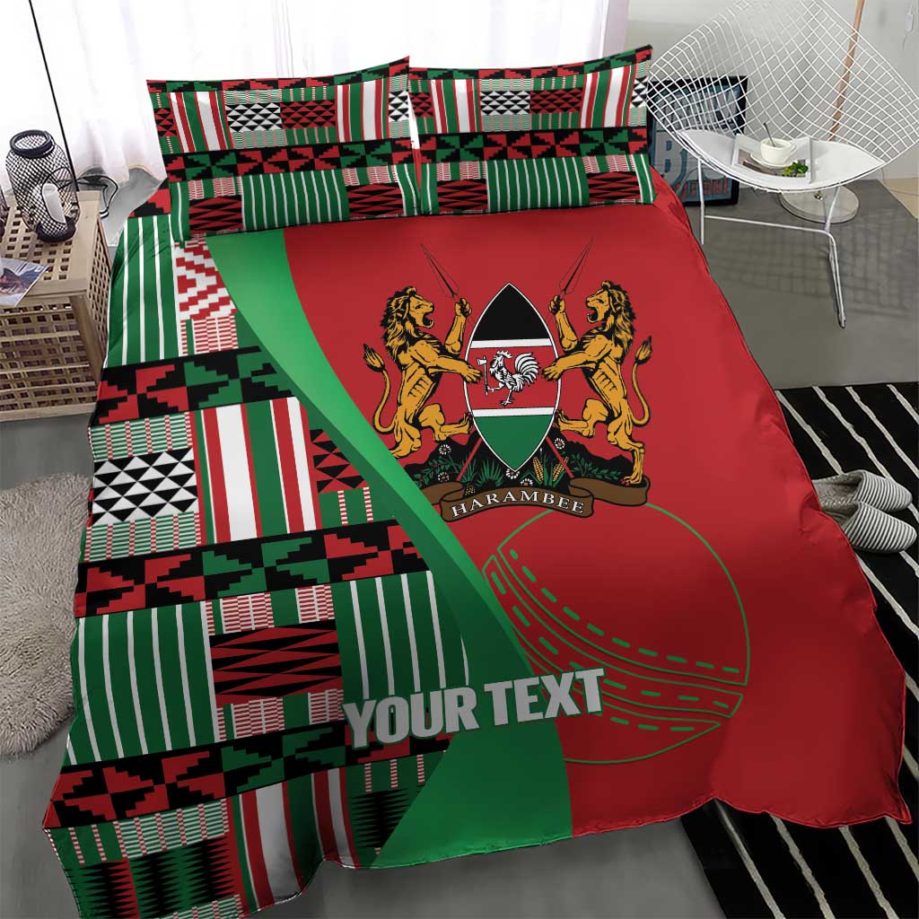 Custom Kenya Cricket Bedding Set Simbas African Kente - African Pride