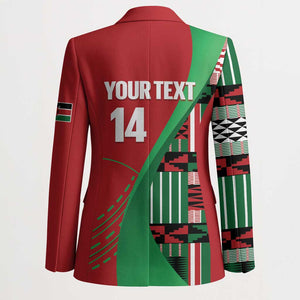 Custom Kenya Cricket Blazer Come On Simbas Kente Pattern