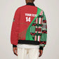 Custom Kenya Cricket Bomber Jacket Simbas African Kente - African Pride
