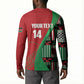 Custom Kenya Cricket Button Sweatshirt Come On Simbas Kente Pattern