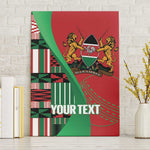 Custom Kenya Cricket Canvas Wall Art Simbas African Kente - African Pride
