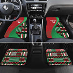 Custom Kenya Cricket Car Mats Simbas African Kente - African Pride