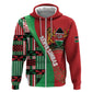 Custom Kenya Cricket Hoodie Simbas African Kente - African Pride