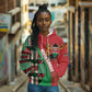 Custom Kenya Cricket Hoodie Simbas African Kente - African Pride