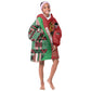 Custom Kenya Cricket Kid Wearable Blanket Hoodie Simbas African Kente - African Pride