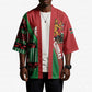 Custom Kenya Cricket Kimono Come On Simbas Kente Pattern