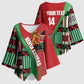 Custom Kenya Cricket Kimono Sleeve Blouse Come On Simbas Kente Pattern