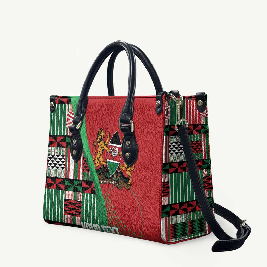 Custom Kenya Cricket Leather Bag Come On Simbas Kente Pattern