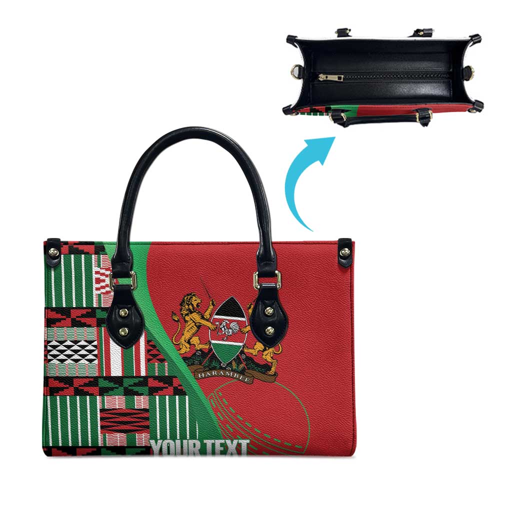 Custom Kenya Cricket Leather Bag Come On Simbas Kente Pattern