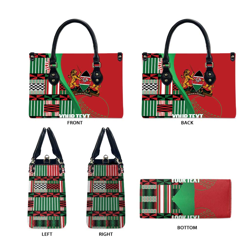 Custom Kenya Cricket Leather Bag Come On Simbas Kente Pattern