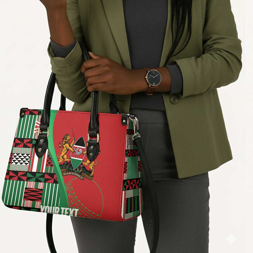 Custom Kenya Cricket Leather Bag Come On Simbas Kente Pattern
