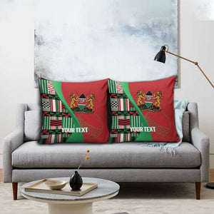 Custom Kenya Cricket Pillow Cover Come On Simbas Kente Pattern