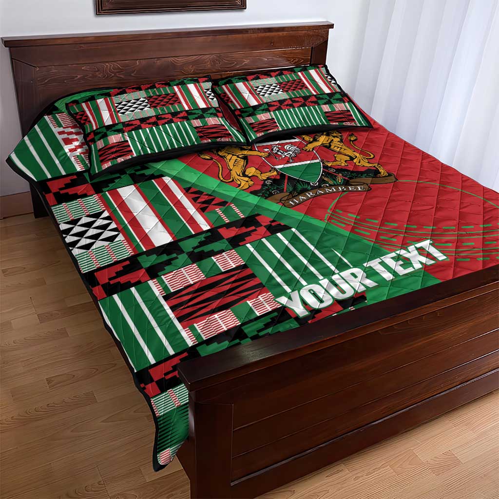 Custom Kenya Cricket Quilt Bed Set Simbas African Kente - African Pride