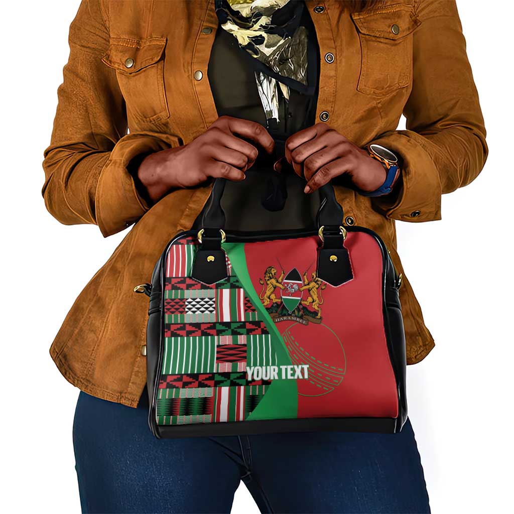 Custom Kenya Cricket Shoulder Handbag Simbas African Kente - African Pride