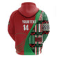 Custom Kenya Cricket Zip Hoodie Simbas African Kente - African Pride
