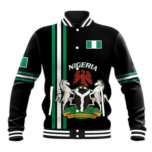 Nigeria Baseball Jacket Nigeria Coat Of Arms Simple Style LT14