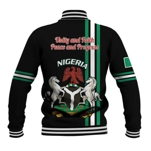 Nigeria Baseball Jacket Nigeria Coat Of Arms Simple Style LT14