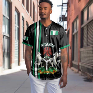 Nigeria Baseball Jersey Nigeria Coat Of Arms Simple Style