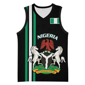 Nigeria Basketball Jersey Nigeria Coat Of Arms Simple Style LT14