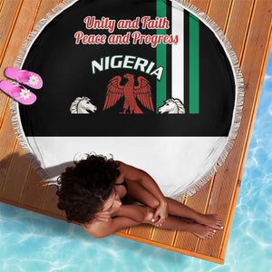 Nigeria Beach Blanket Nigeria Coat Of Arms Simple Style