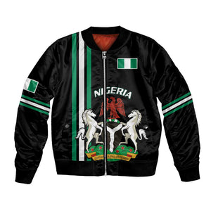 Nigeria Bomber Jacket Nigeria Coat Of Arms Simple Style