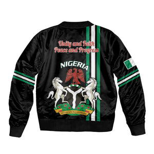 Nigeria Bomber Jacket Nigeria Coat Of Arms Simple Style