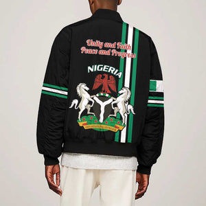 Nigeria Bomber Jacket Nigeria Coat Of Arms Simple Style