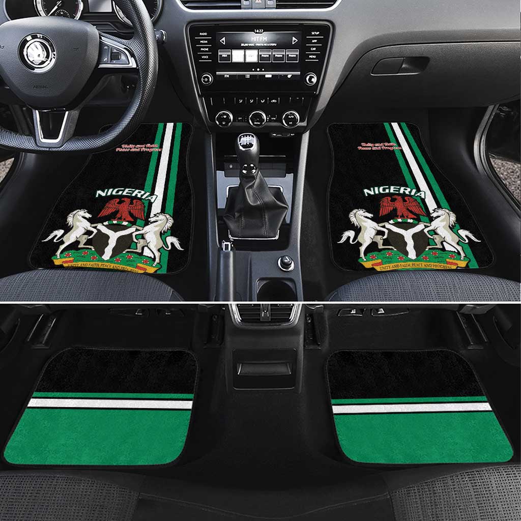 Nigeria Car Mats Nigeria Coat Of Arms Simple Style