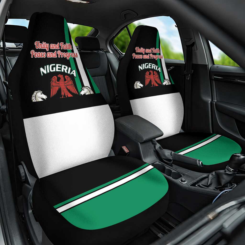 Nigeria Car Seat Cover Nigeria Coat Of Arms Simple Style