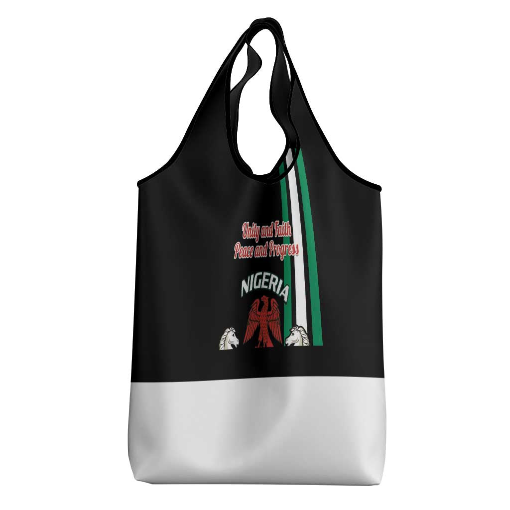 Nigeria Grocery Bag Nigeria Coat Of Arms Simple Style