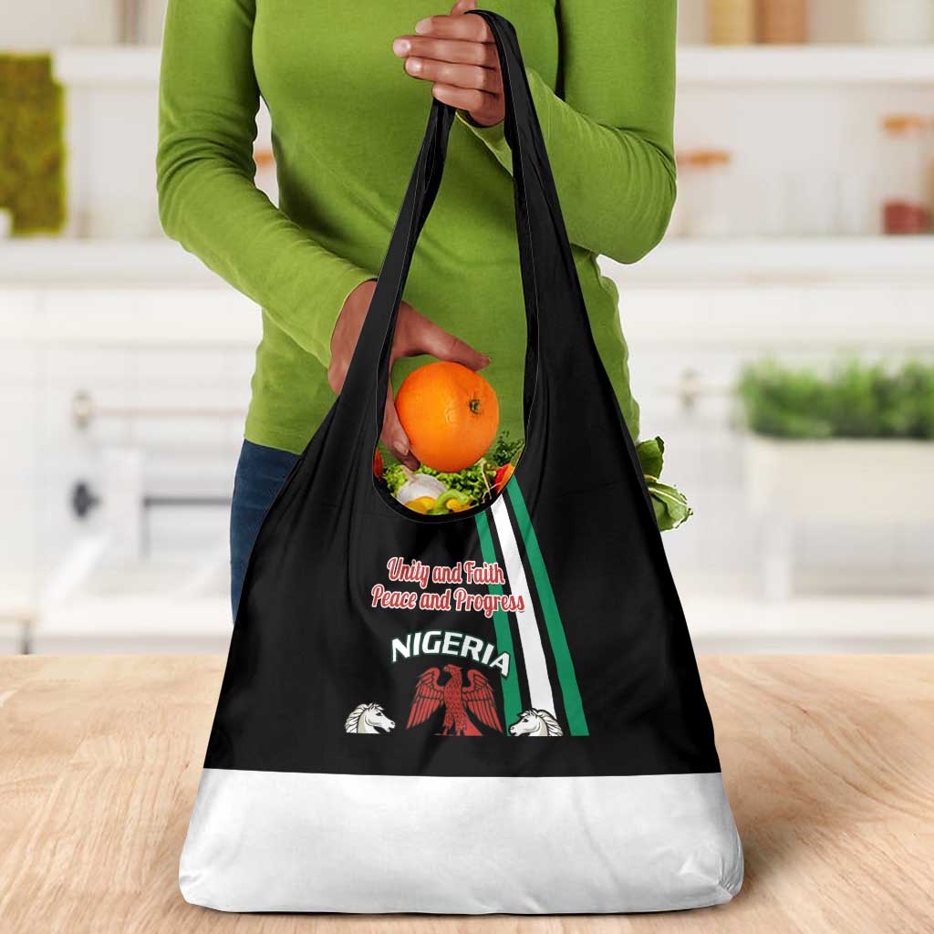 Nigeria Grocery Bag Nigeria Coat Of Arms Simple Style