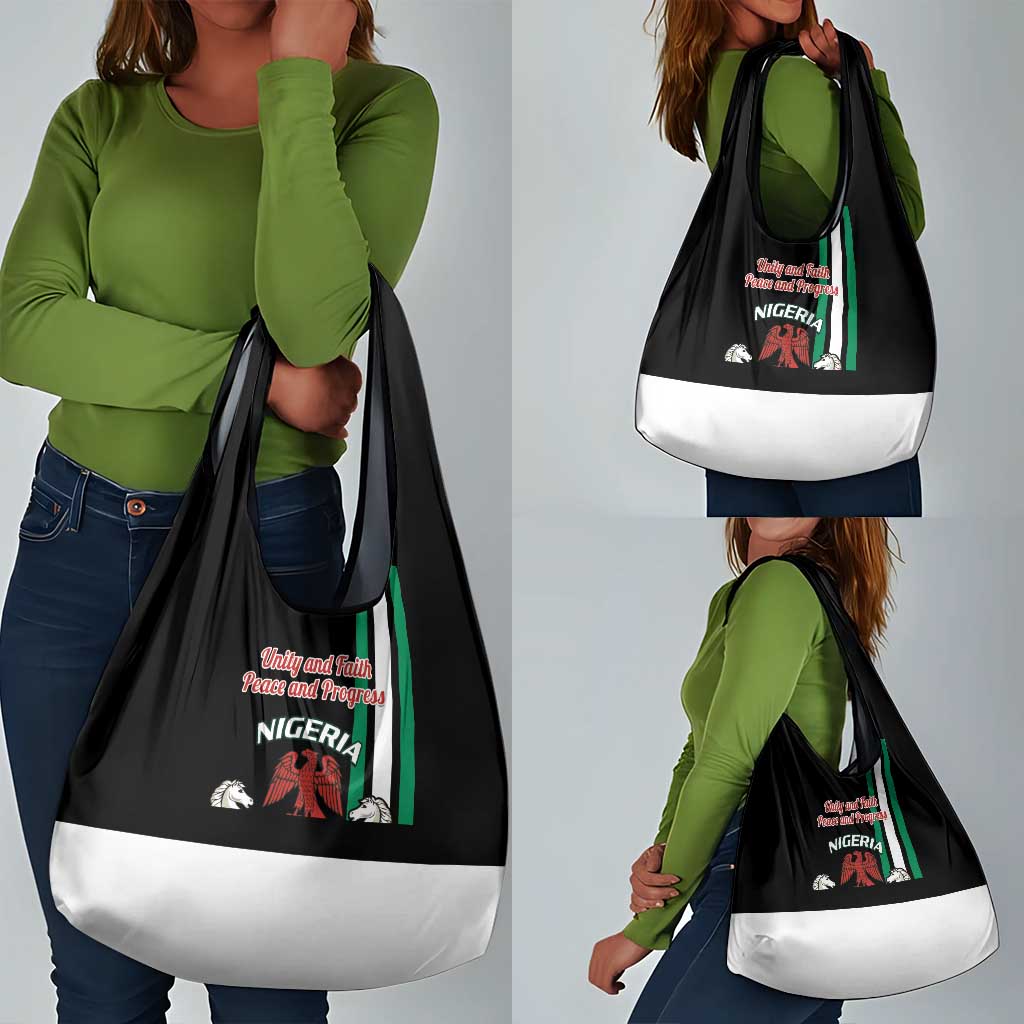 Nigeria Grocery Bag Nigeria Coat Of Arms Simple Style