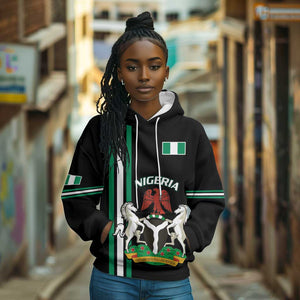 Nigeria Hoodie Nigeria Coat Of Arms Simple Style