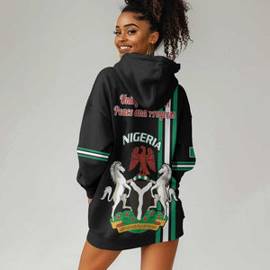 Nigeria Hoodie Dress Nigeria Coat Of Arms Simple Style