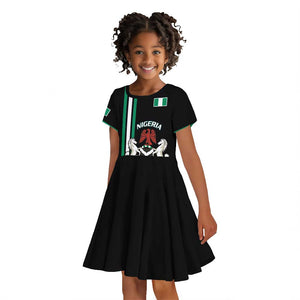 Nigeria Kid Short Sleeve Dress Nigeria Coat Of Arms Simple Style