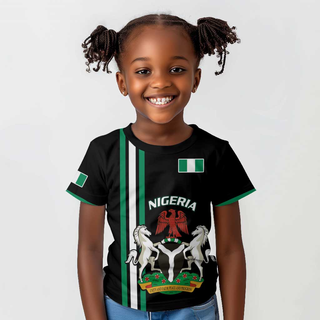 Nigeria Kid T shirt Nigeria Coat Of Arms Simple Style