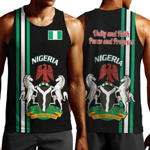 Nigeria Men Tank Top Nigeria Coat Of Arms Simple Style