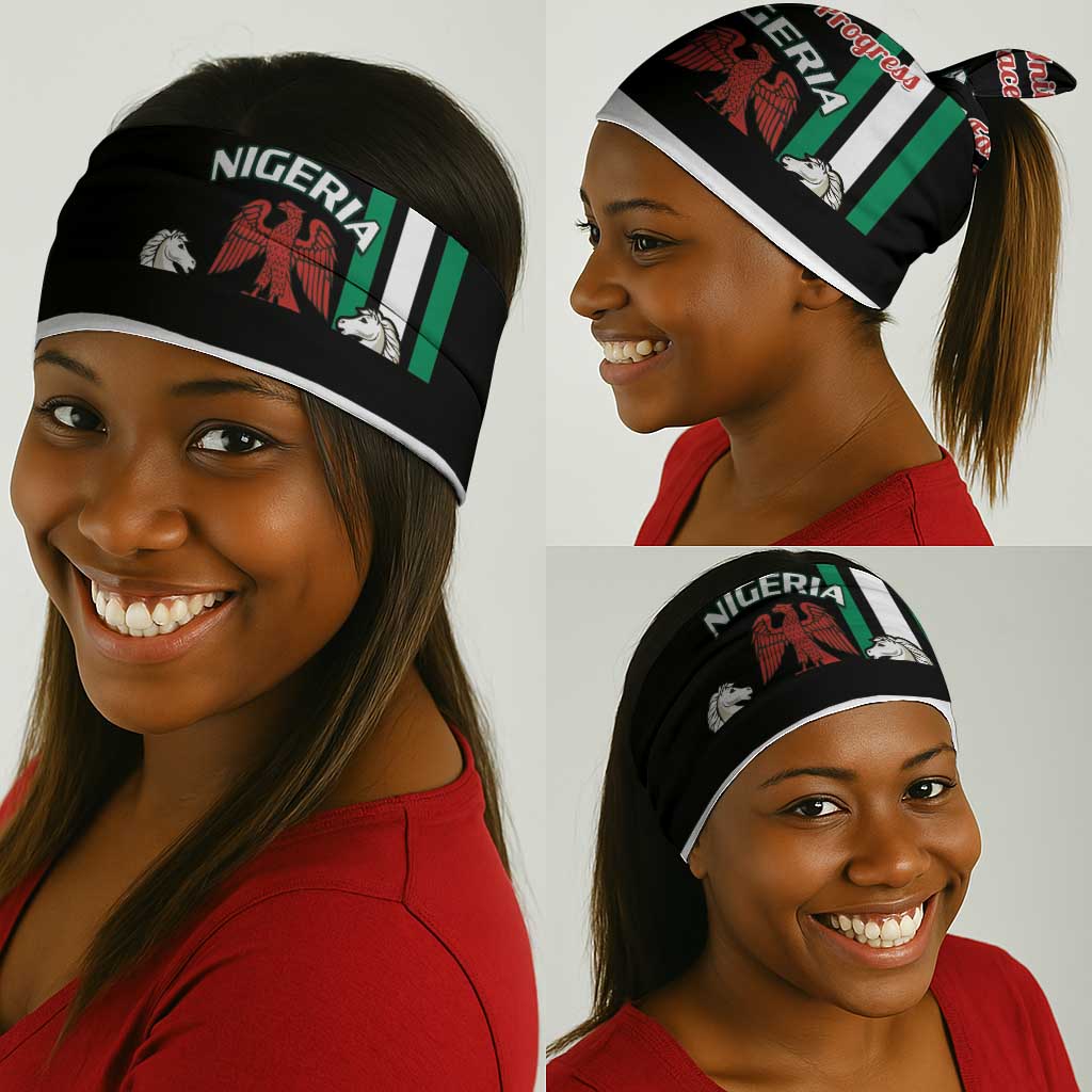 Nigeria Neck Gaiter Nigeria Coat Of Arms Simple Style LT14