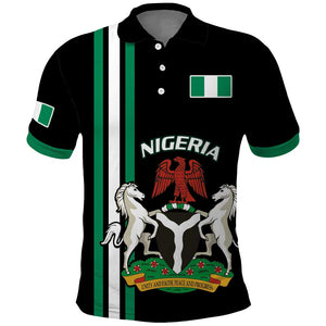 Nigeria Polo Shirt Nigeria Coat Of Arms Simple Style