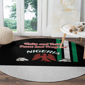 Nigeria Round Carpet Nigeria Coat Of Arms Simple Style