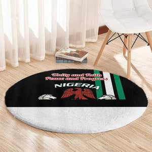 Nigeria Round Carpet Nigeria Coat Of Arms Simple Style