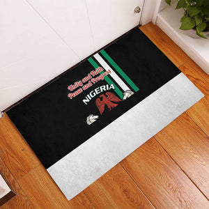 Nigeria Rubber Doormat Nigeria Coat Of Arms Simple Style