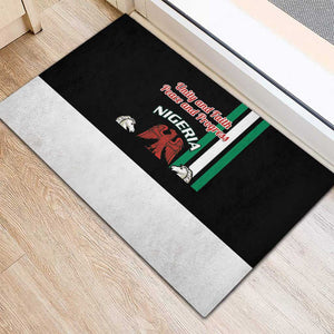 Nigeria Rubber Doormat Nigeria Coat Of Arms Simple Style