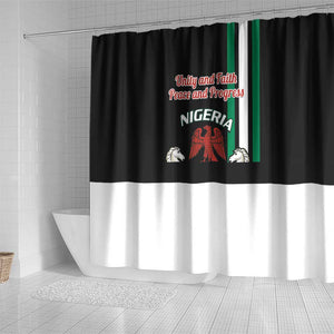 Nigeria Shower Curtain Nigeria Coat Of Arms Simple Style