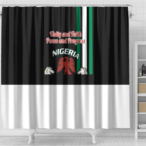 Nigeria Shower Curtain Nigeria Coat Of Arms Simple Style